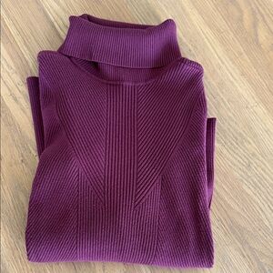 White House Black Market Rich burgundy Turtleneck Sweater